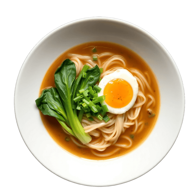 Egg Rice Noodle Soup