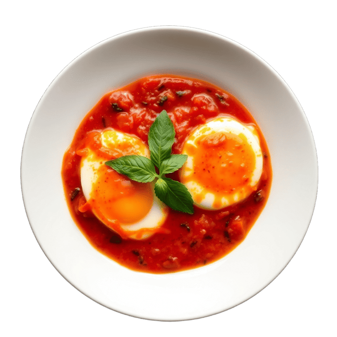 Shakshuka baked eggs