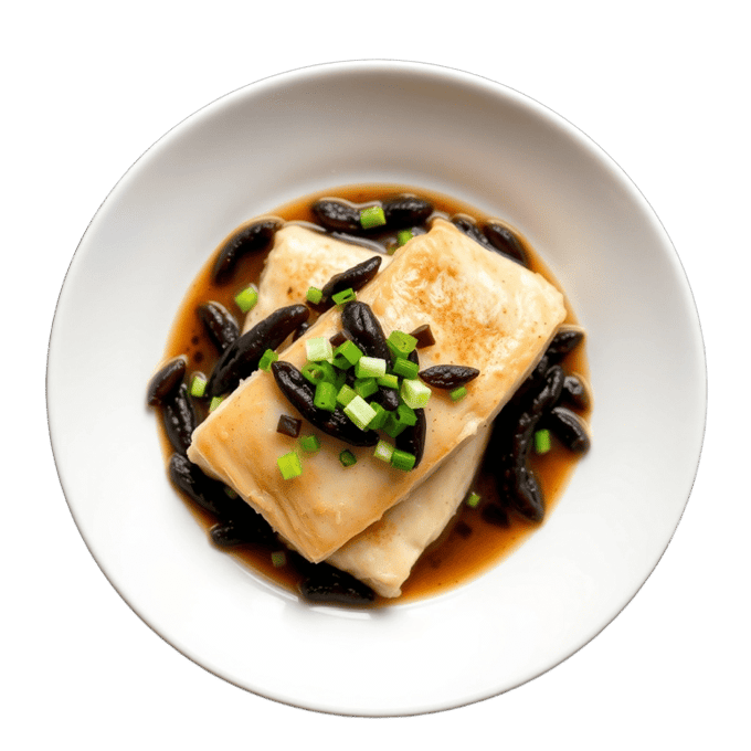 Steamed Cod with Black Bean