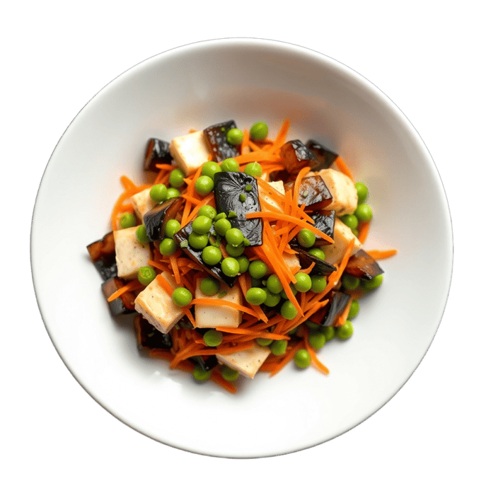Tofu Skin and Edamame Salad