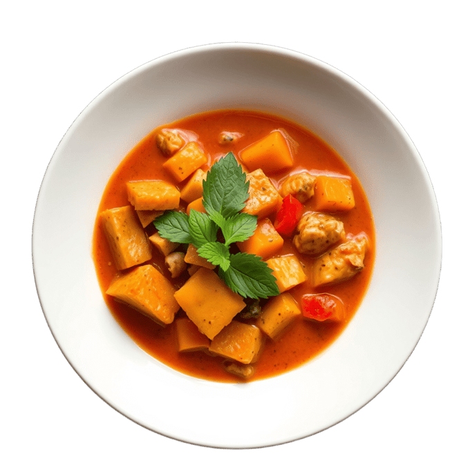 Red Curry with Vegetables and Tempeh