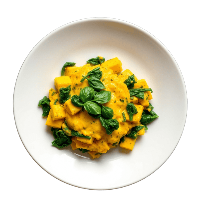 Turmeric tofu scramble