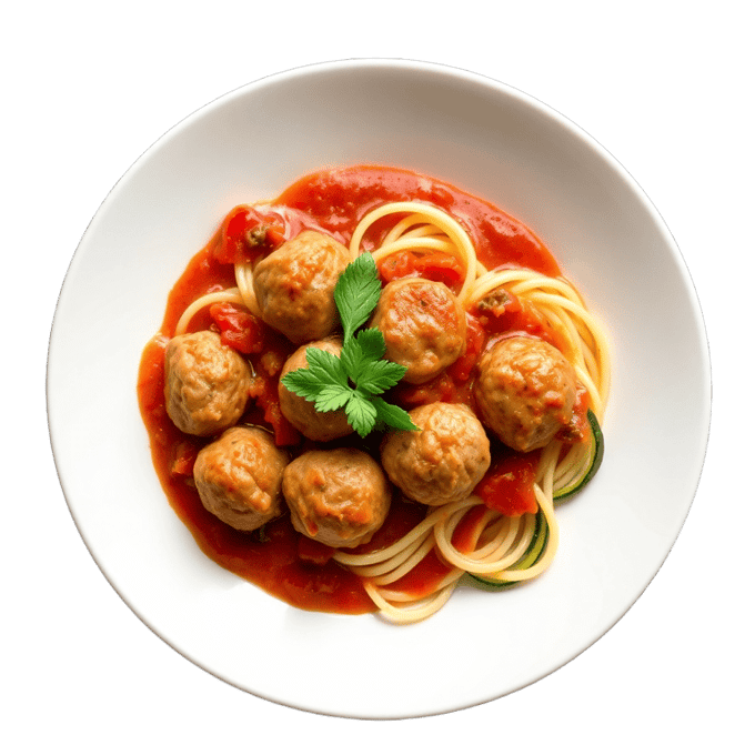 Turkey meatballs with zucchini