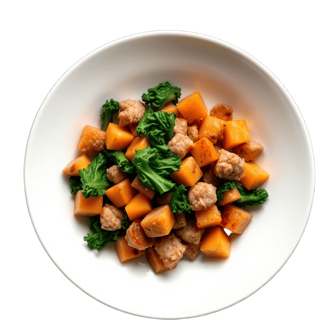 Turkey Sausage Sweet Potato Hash