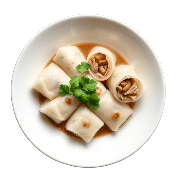 Banh Cuon (Steamed Rice Rolls Bowl)