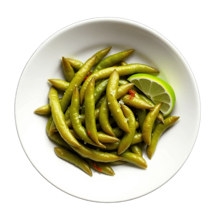 Dau Nanh Rang Muoi (Chili-Salt Edamame)