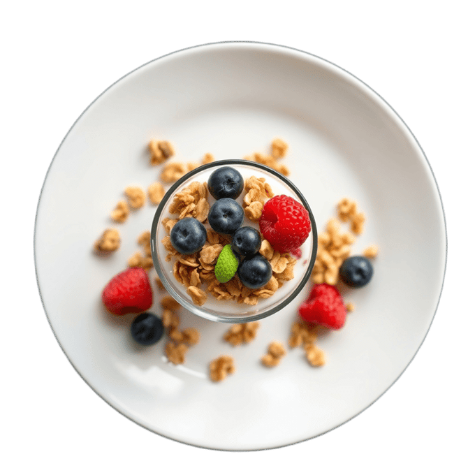 Yogurt granola parfait